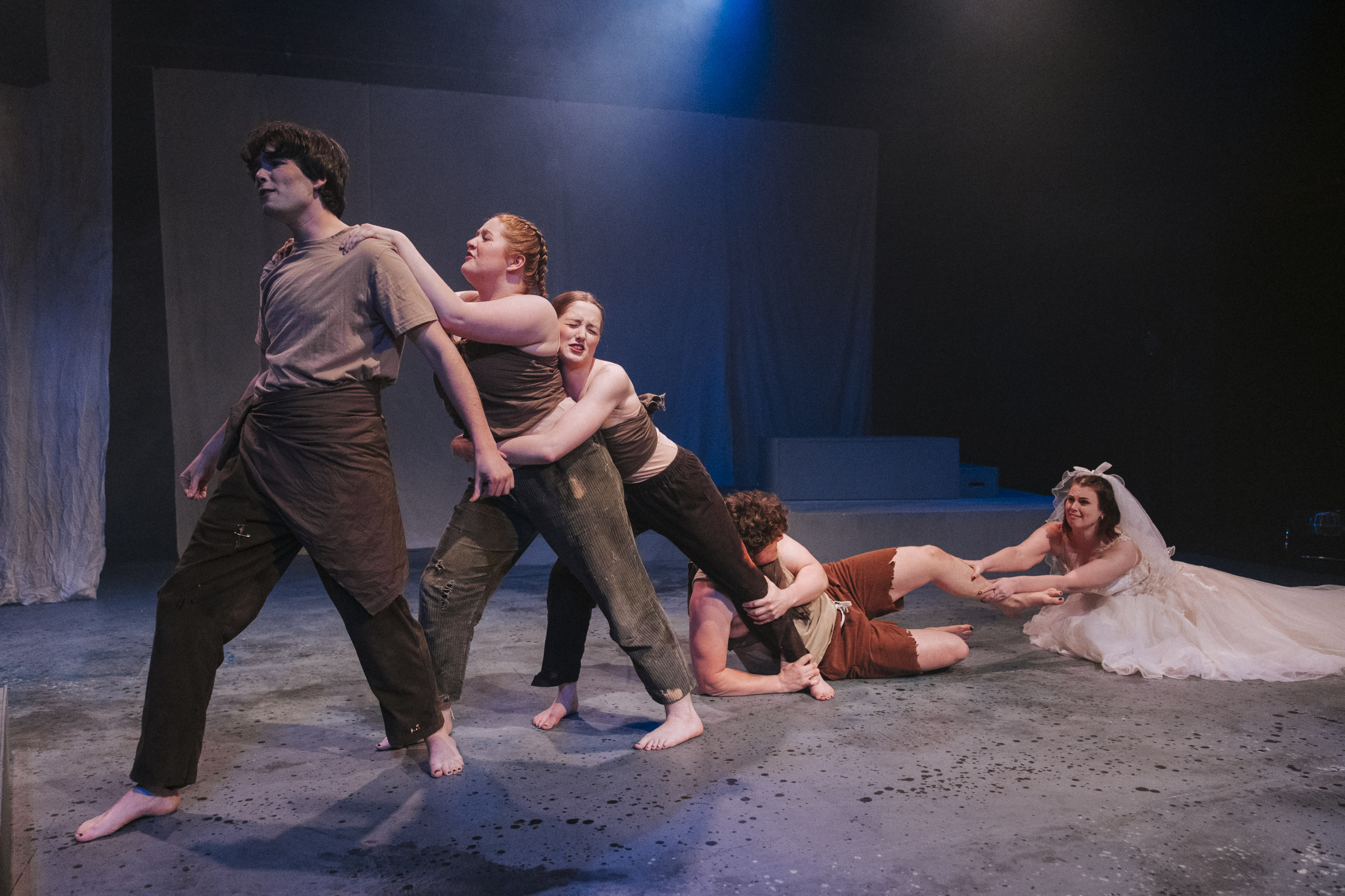 Collarts acting students performing at Malthouse theatre Melbourne